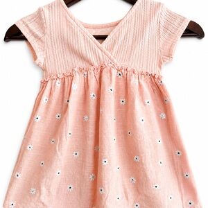 Zara Pink Peach Floral Baby Dress